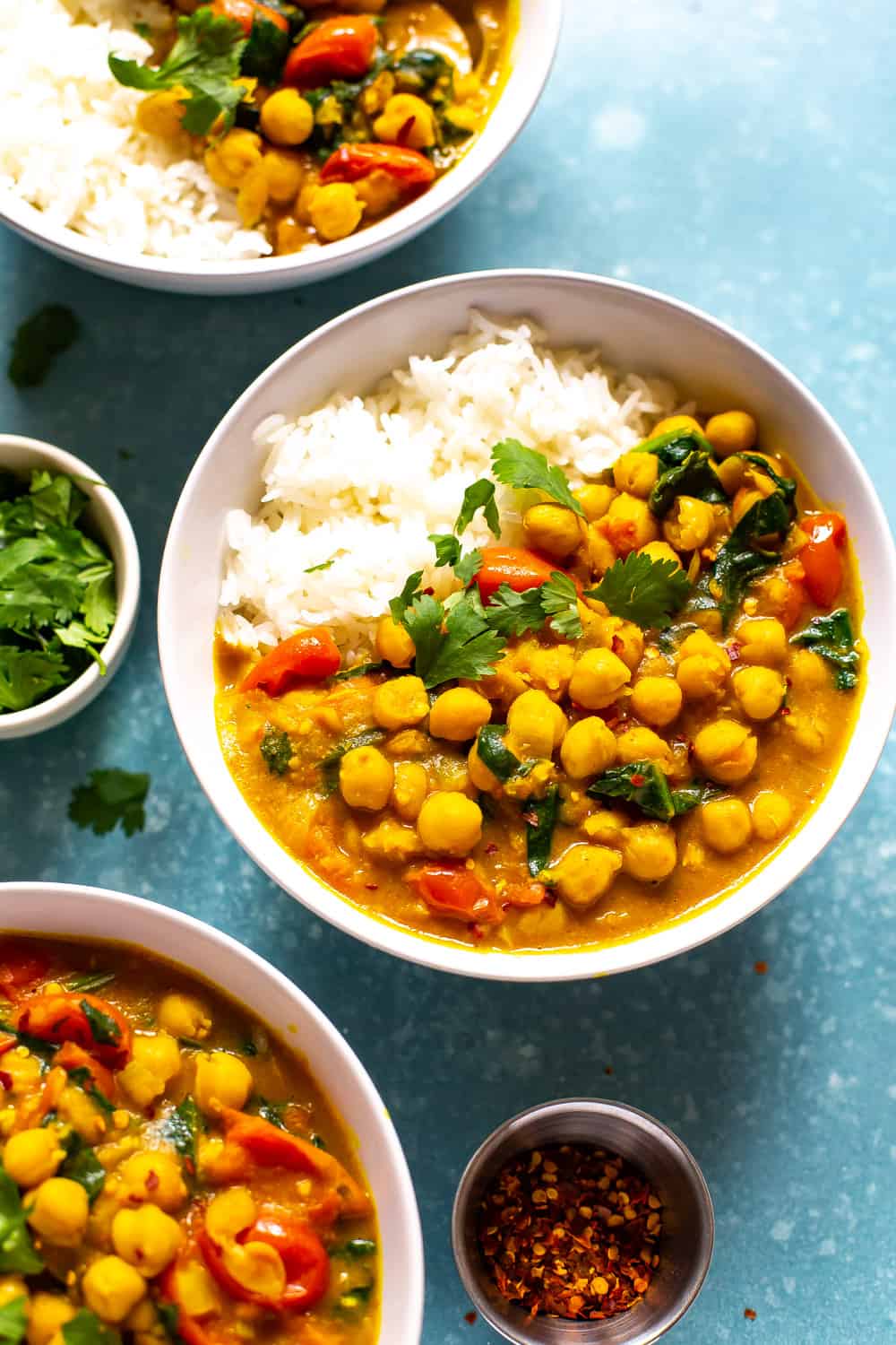 Healthy Instant Pot Vegan Chickpea Curry for Meal Prep & Busy Days